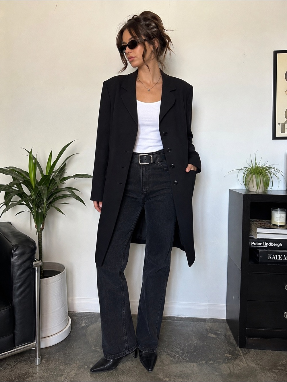 Vintage 90s Casual Corner Longline Blazer
